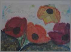 083 Citater - Akvarel p papir 59 x 89 cm - Alettes Maleri (akvarel og akryl)
