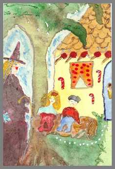 169 Art money 2007-006  - Akvarel p papir 18 x 12 cm - Alettes Maleri (akvarel og akryl)