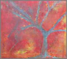 193 Kundskabens tr - Akryl p lrred 60 x 70 cm - Alettes Maleri (akvarel og akryl)
